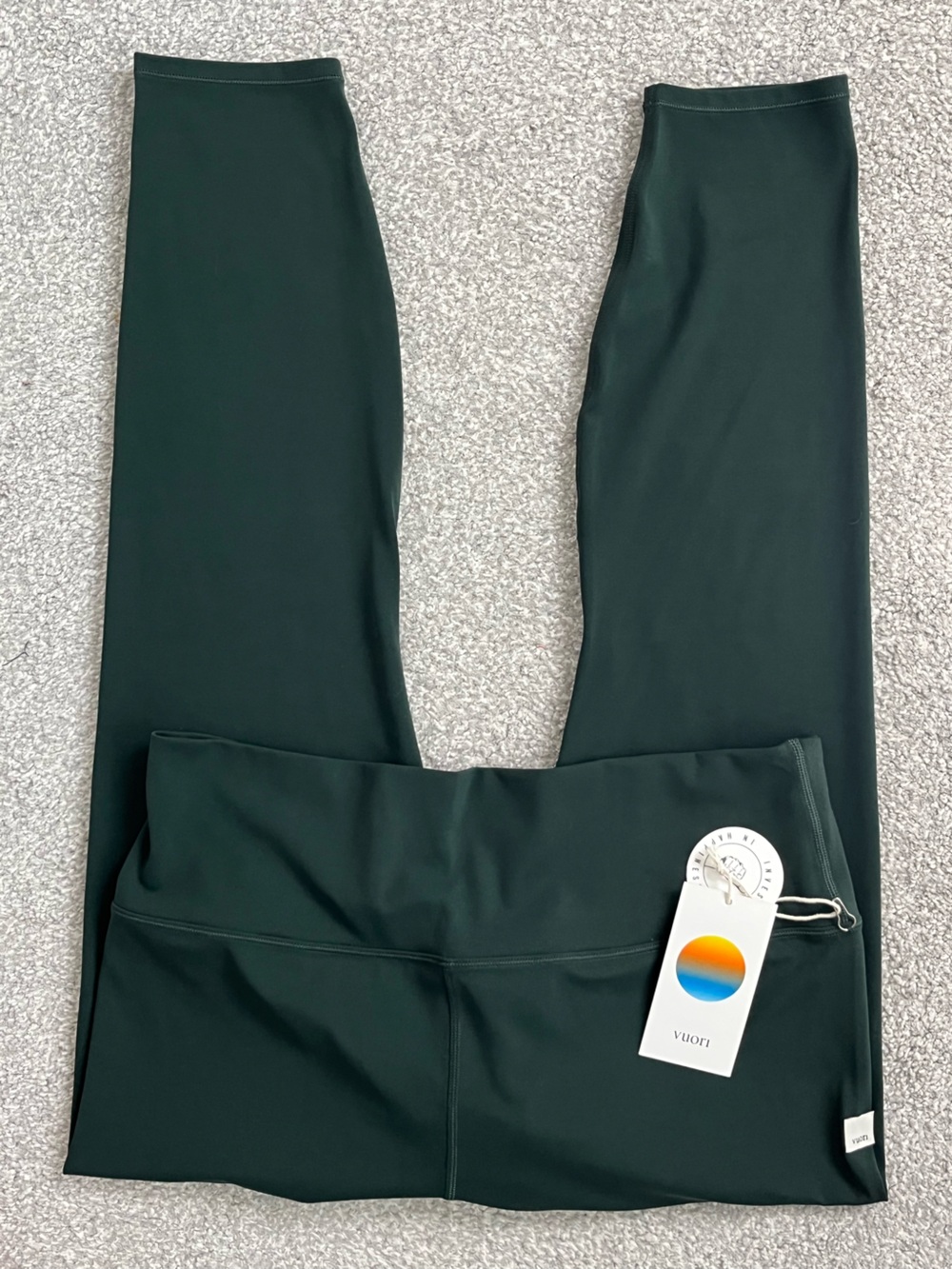 NWT Vuori Womans All The Feels High-Rise Leggings in Evergreen Size XL